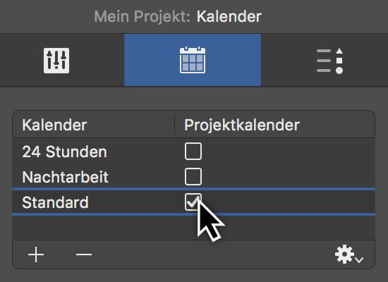 Einstellungen > Kalender