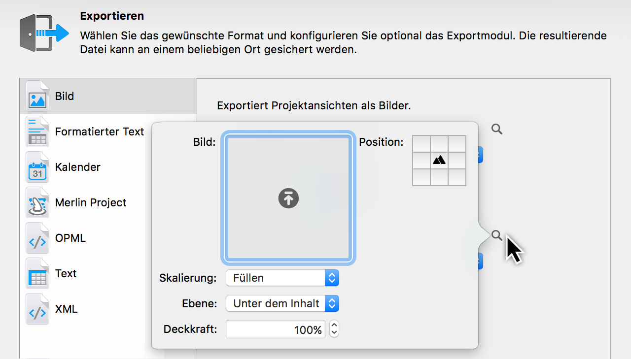 Drucken:PDF Export Sichern