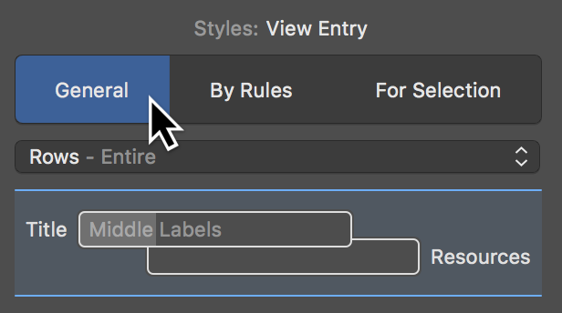 Context Menu Content - Labels