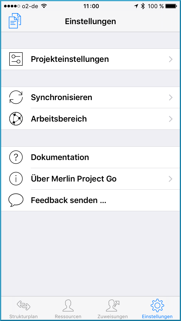 Go:Einstellungen