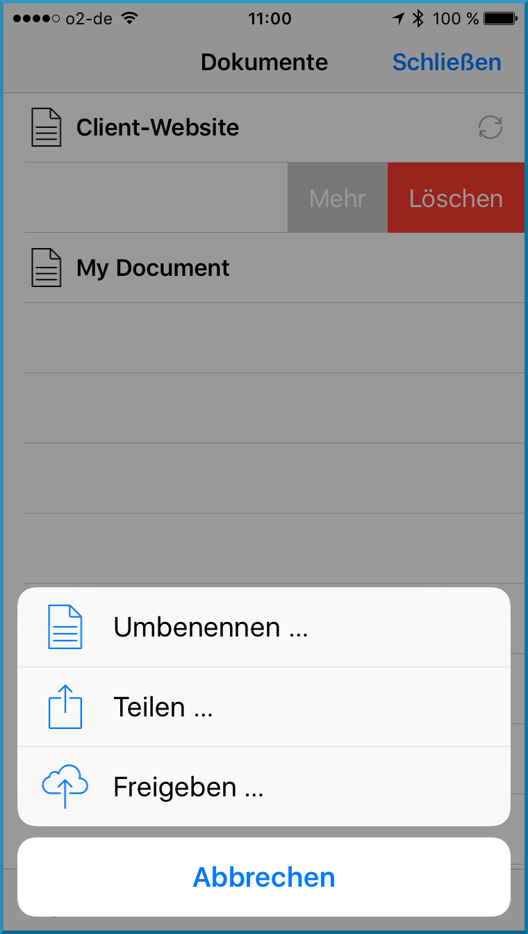 Go:Mehr Optionen