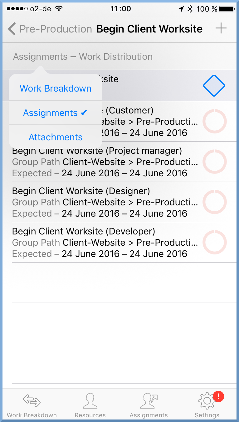 Go:Select assignments