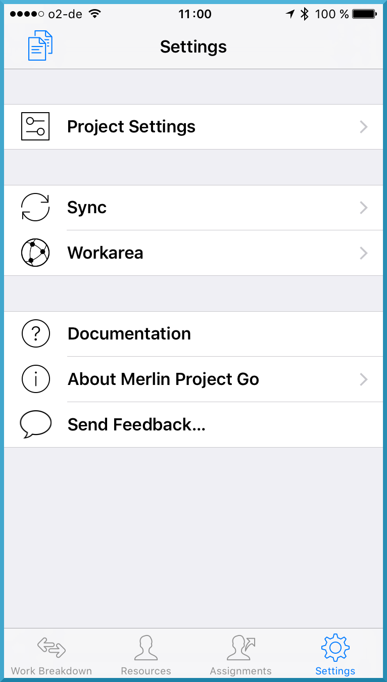 Go:Settings