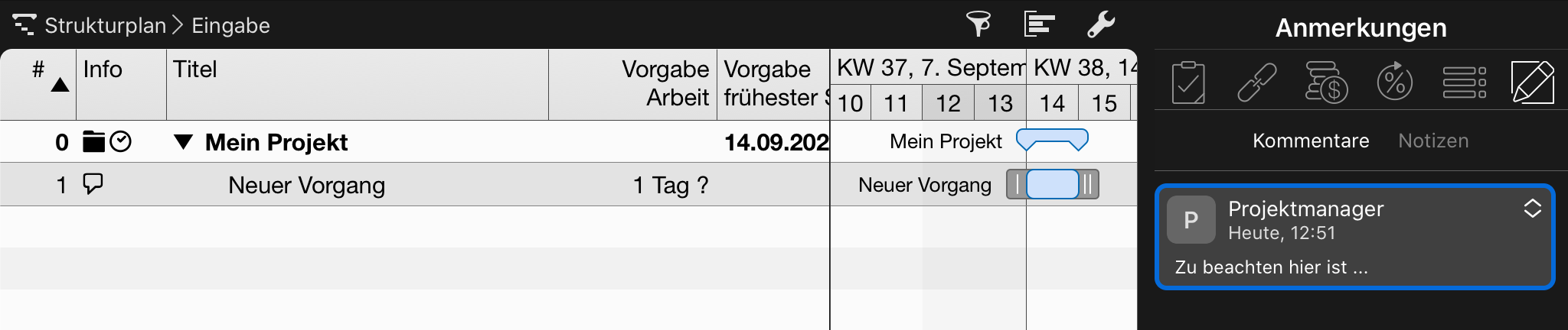 Neuer Kommentar - PM Ressource