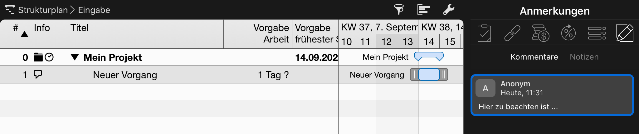 Neuer Kommentar - Anonym