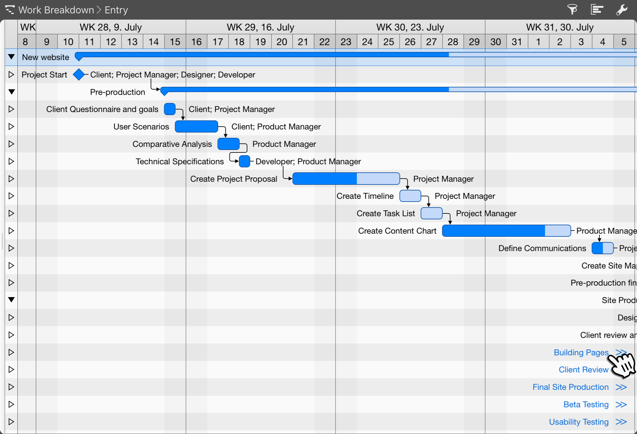 iPad:Gantt >>