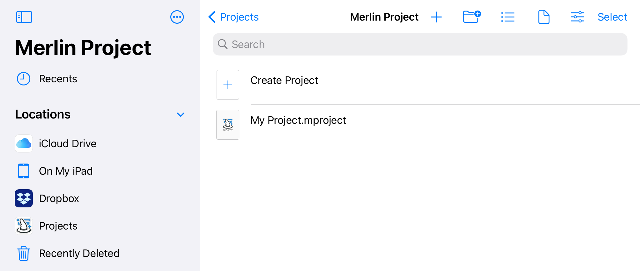 iPad:Projects - Dropbox