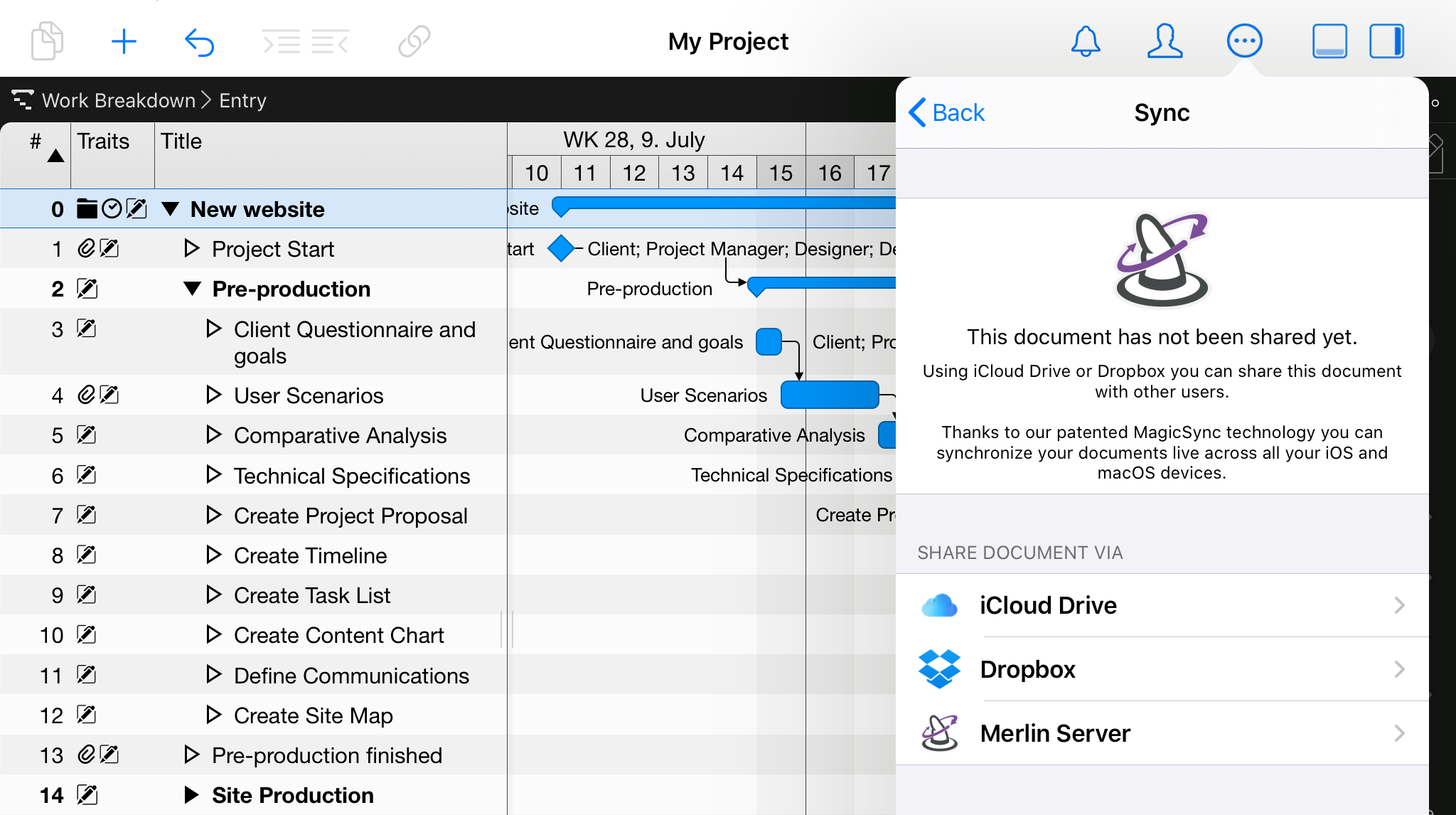 iPad:Sync without settings