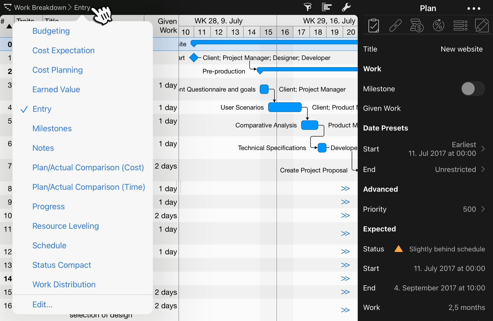 iPad:Switching views