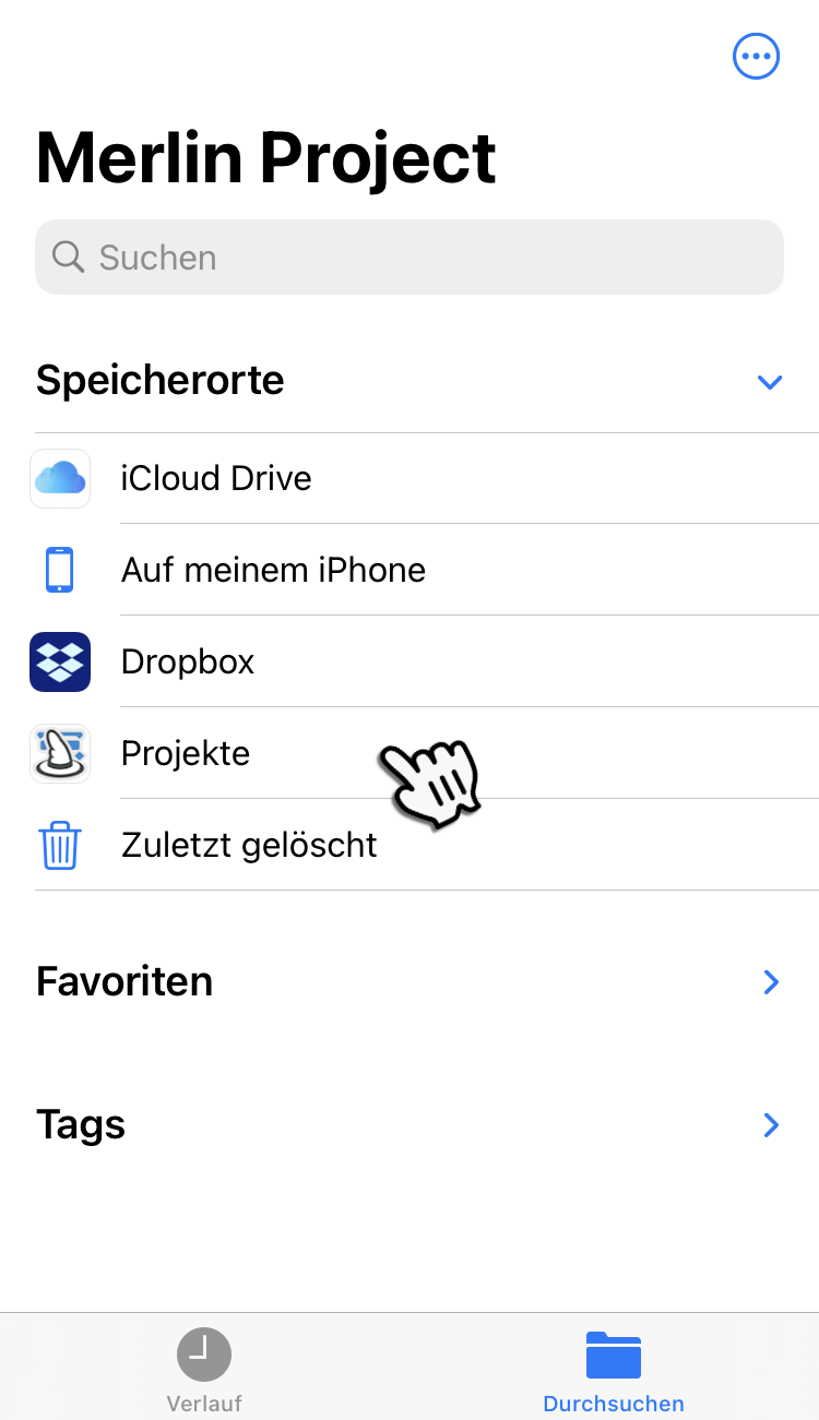 iPhone:Projekt - Dropbox Account