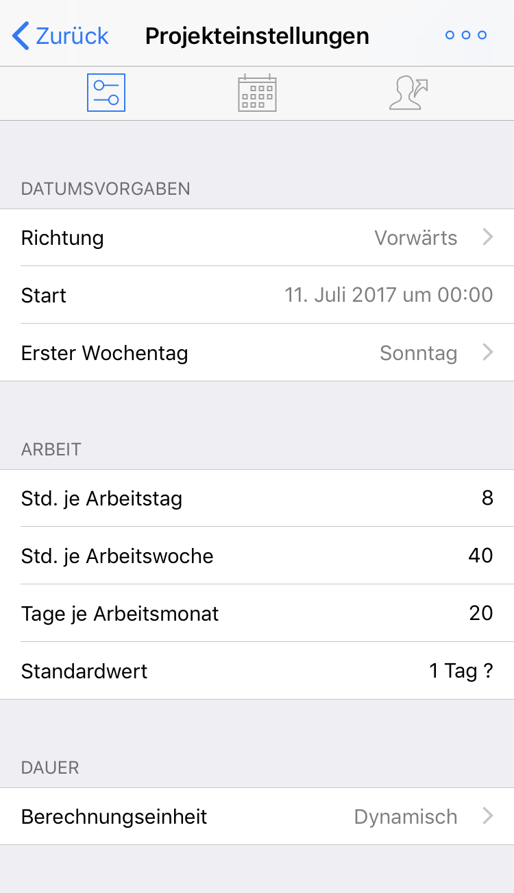 iPhone:Einstellungen Allgemein