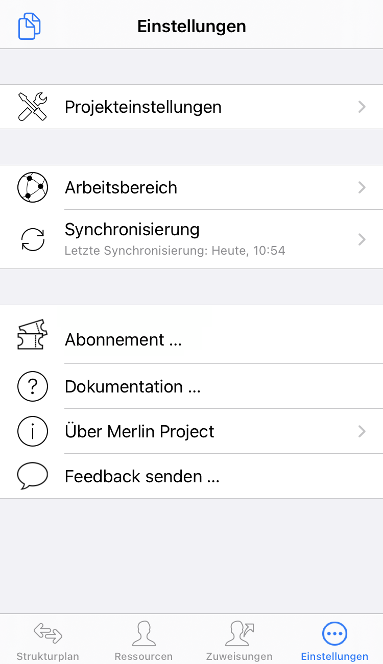 iPhone:Einstellungen
