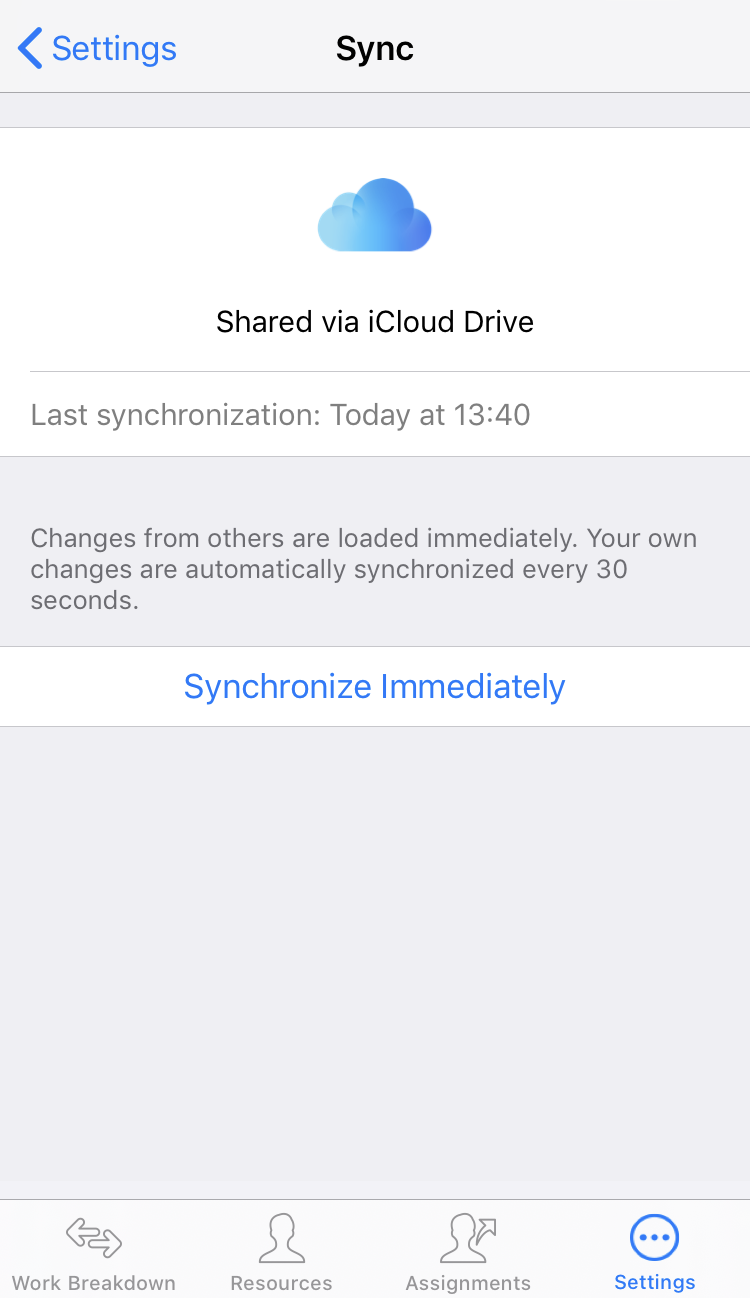 iPhone:Sync server settings