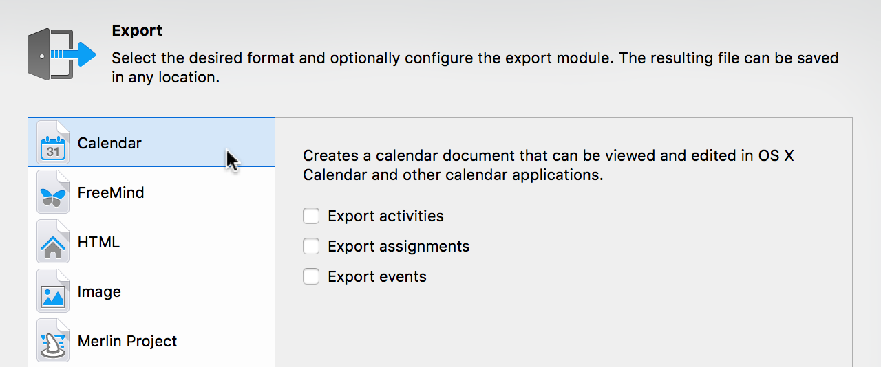 Export:Calendar