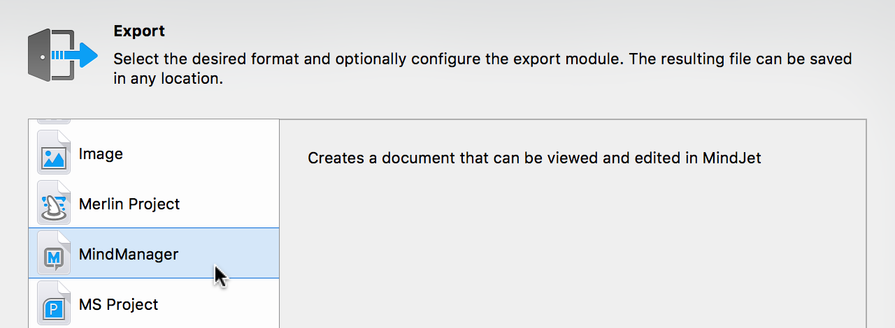 Export:MindManager