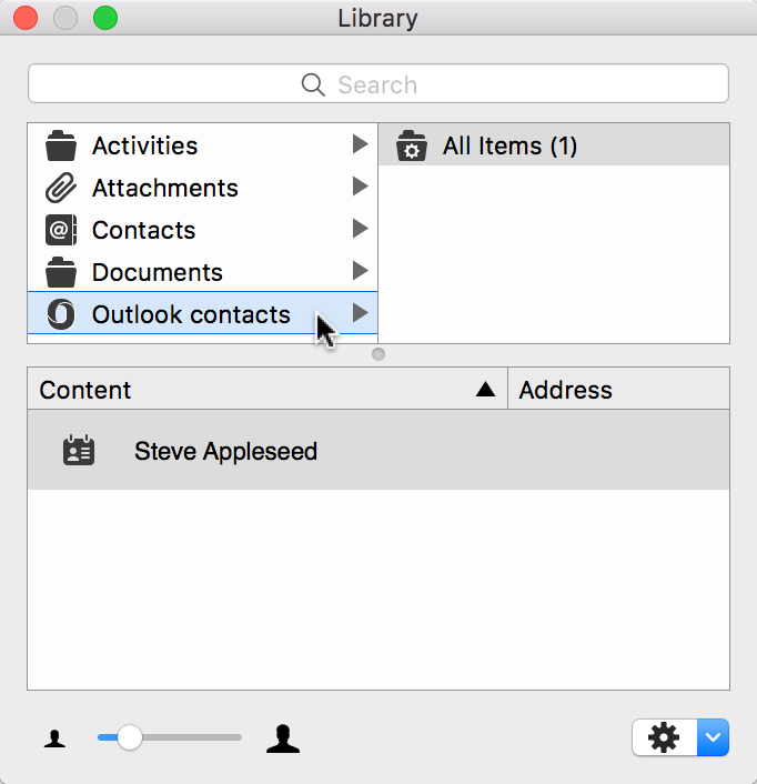 Library - Contacts