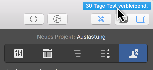30-Tage-Testphase ein Hinweis