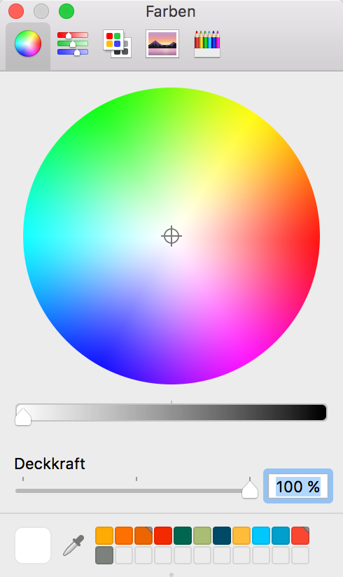 Farben: macOS Fenster