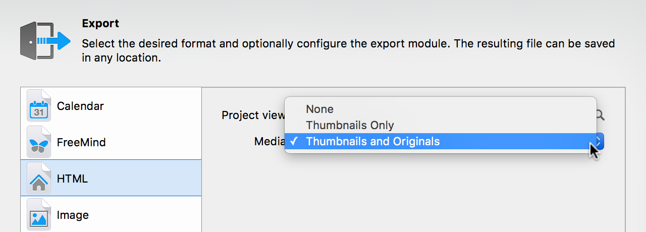 Export:HTML - Media