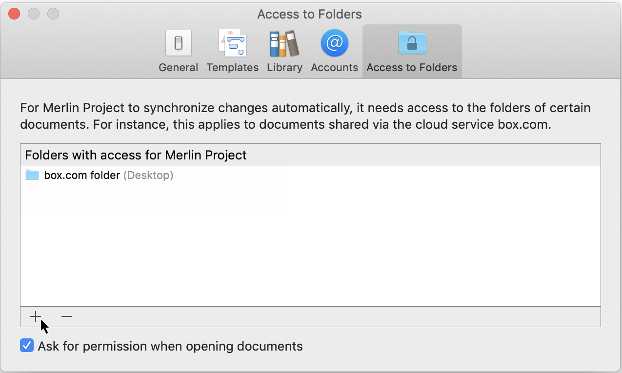 Preferences:Folder Access