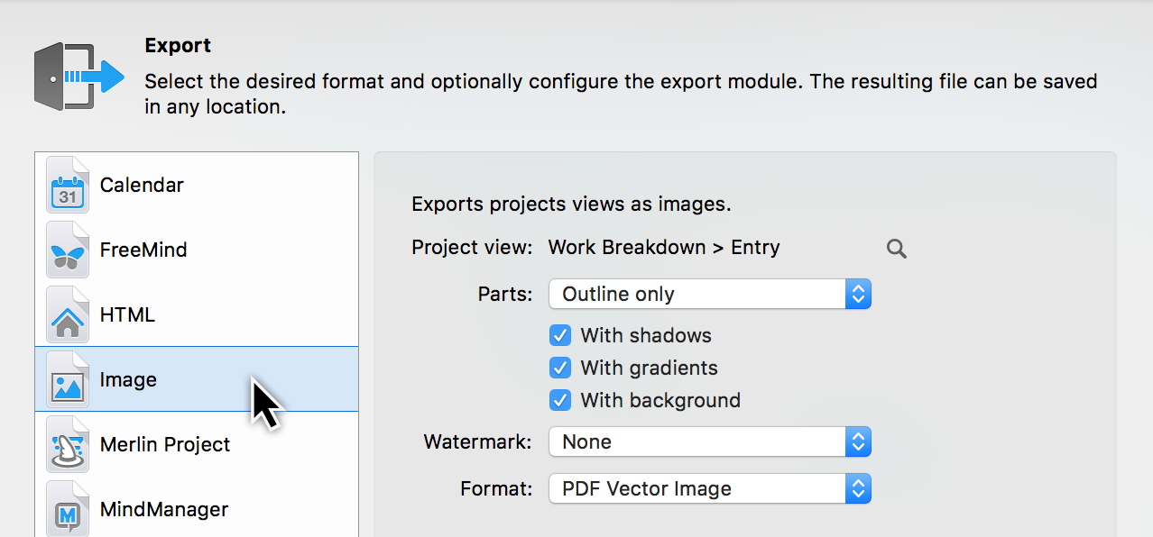 Print:PDF Export