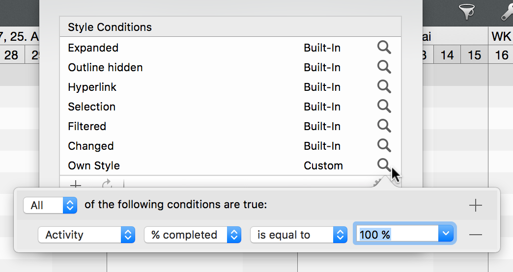 ["Styles - Conditions - Filters"