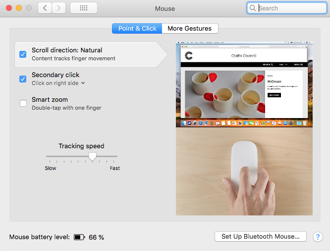 System Preferences: Mouse Gestures