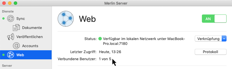 Web Benutzer: Server
