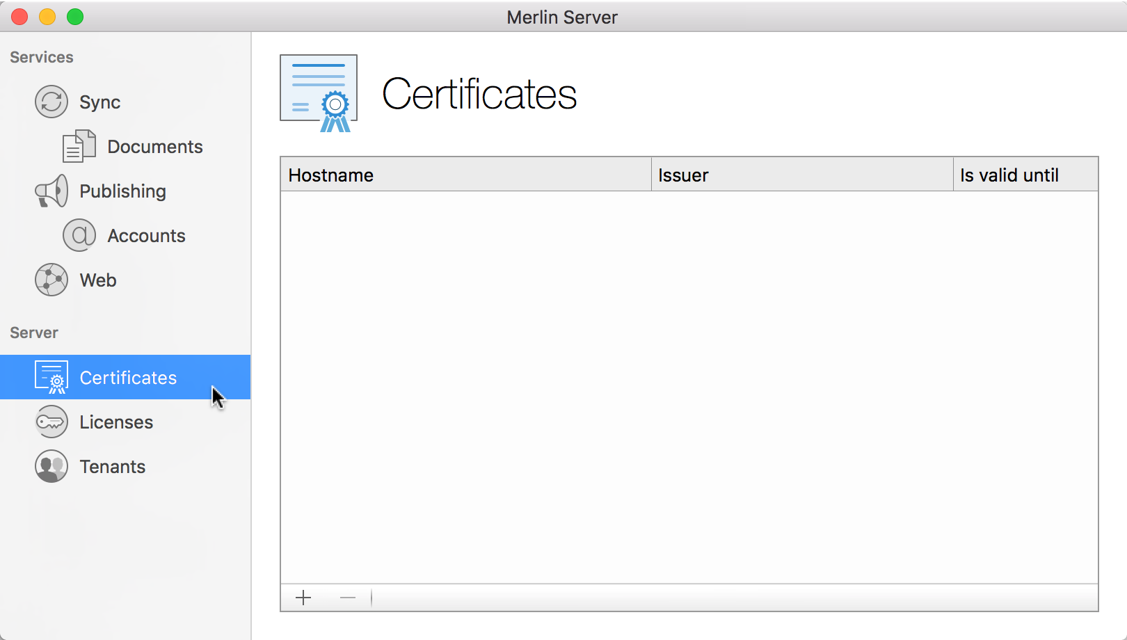 Server:Certificates