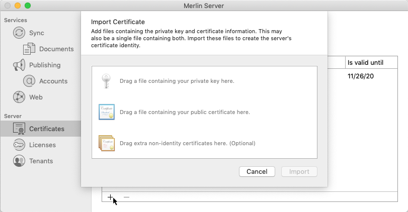 Server:Inserting Certificates
