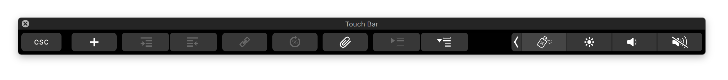 Touch Bar Touch Bar
