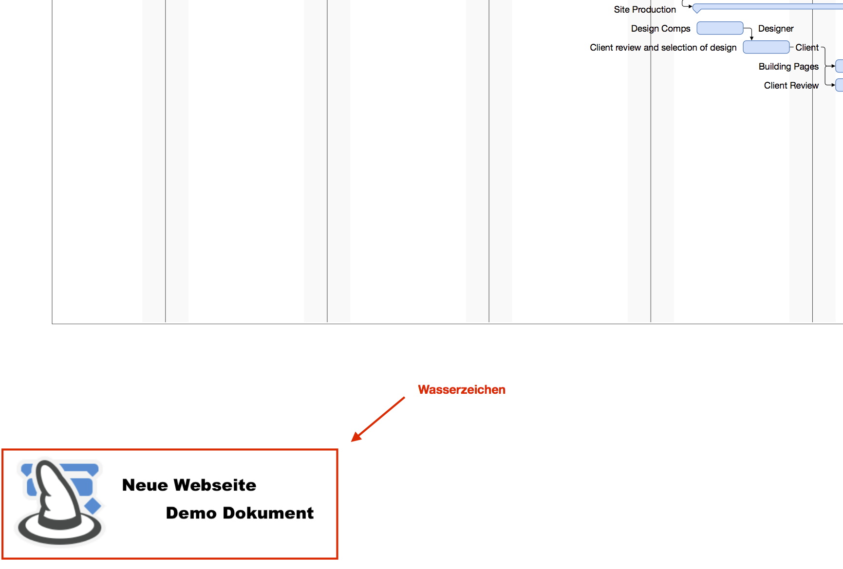 Wasserzeichen verwenden