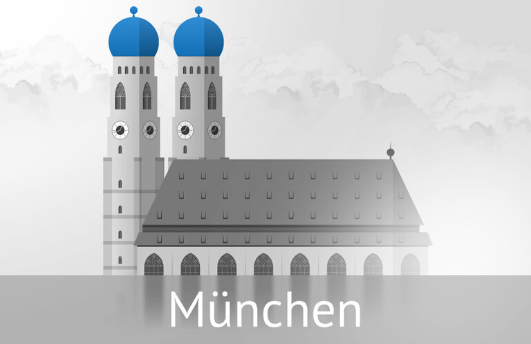 Der Dom zu Unserer Lieben Frau 'Frauenkirche' in München, Deutschland