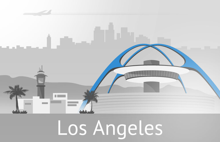 The Encounter Restaurant at the airport of Los Angeles, CA, United States