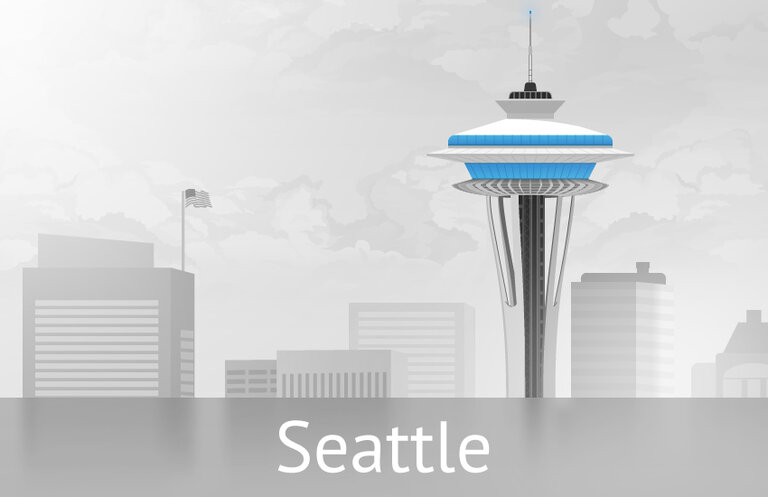 The Space Needle in Seattle, WA, United States