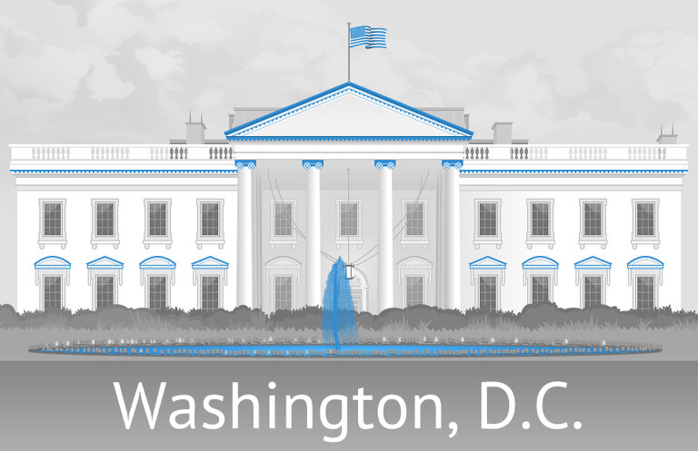 The White House in Washington D.C., United States The White House in Washington D.C., United States