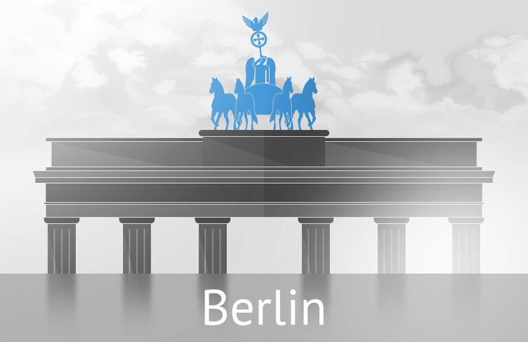 The Brandenburg Gate in Berlin, Germany