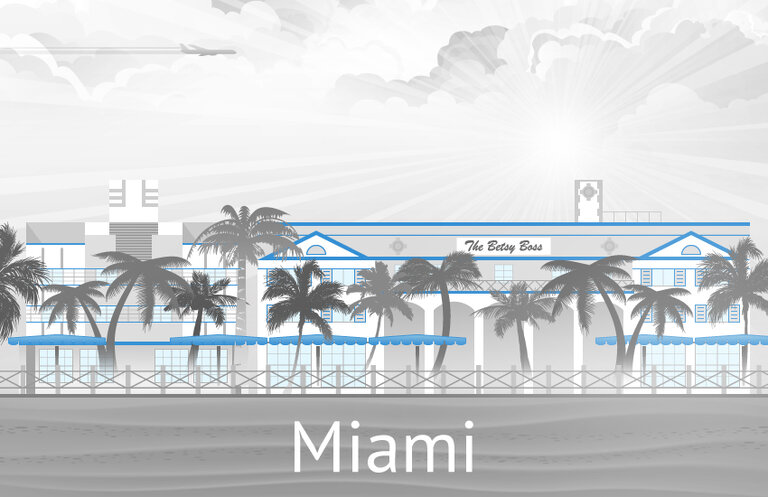 The Ocean Drive in Miami, FL, United States