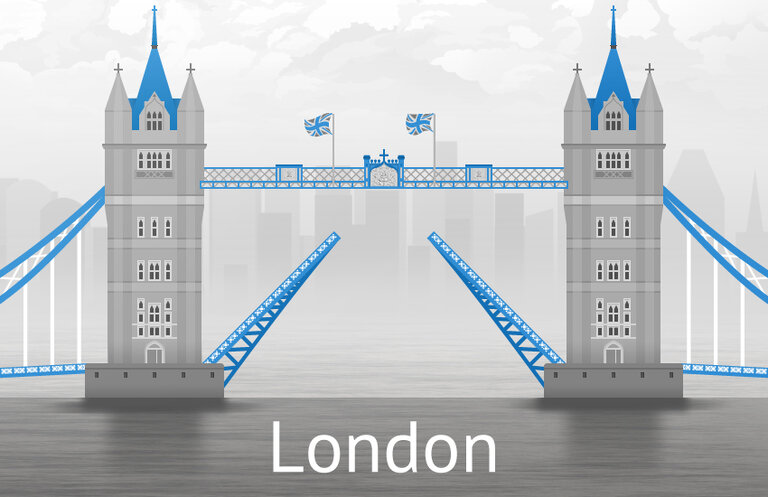 The Tower Bridge in London, United Kingdom The Tower Bridge in London, United Kingdom
