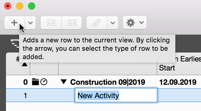 Insert activity Insert activity