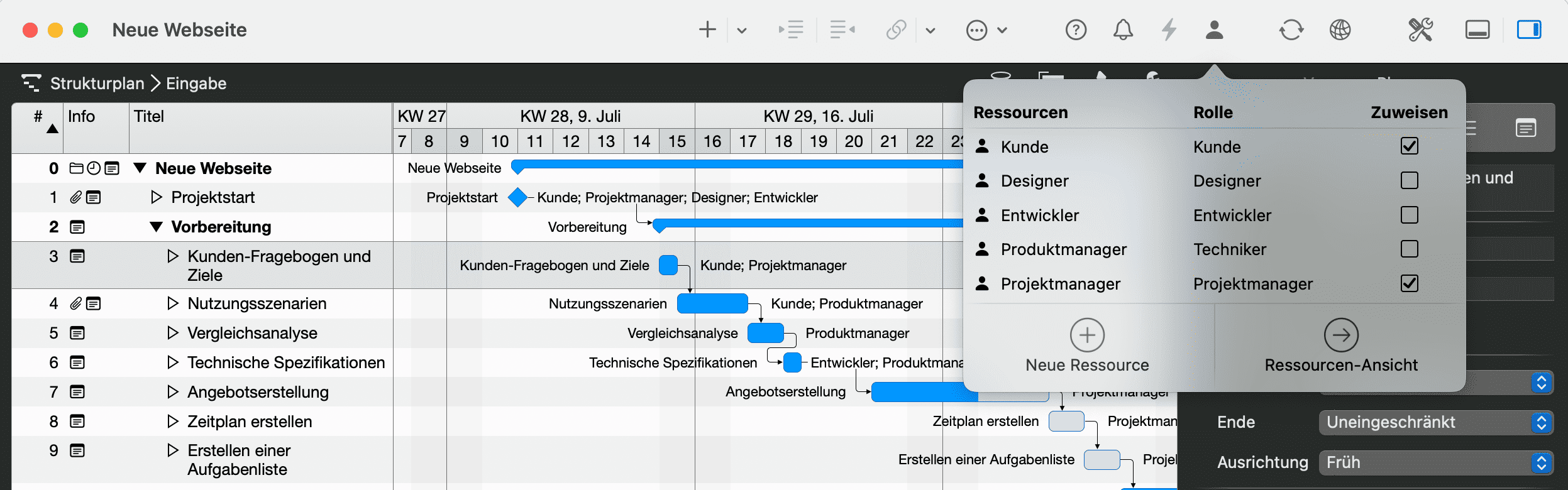 Merlin Project: Mehrfachauswahl bearbeiten