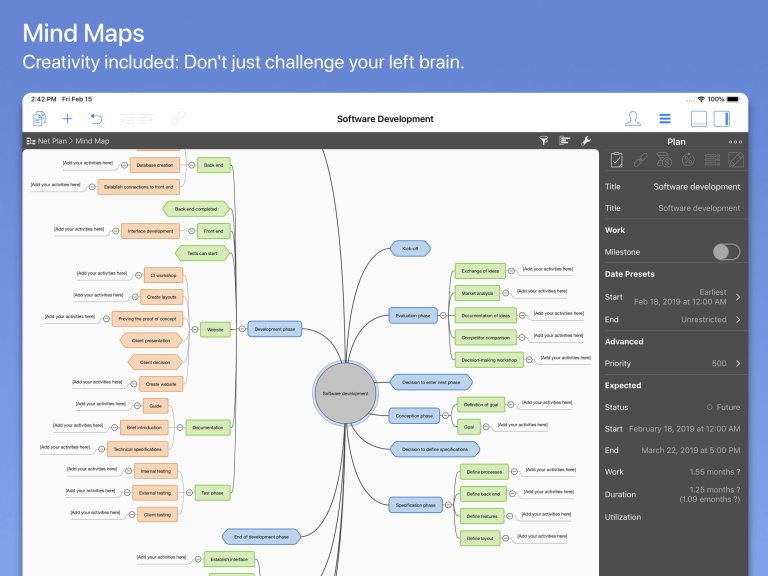 Mapas mentales en Merlin Project en el iPad