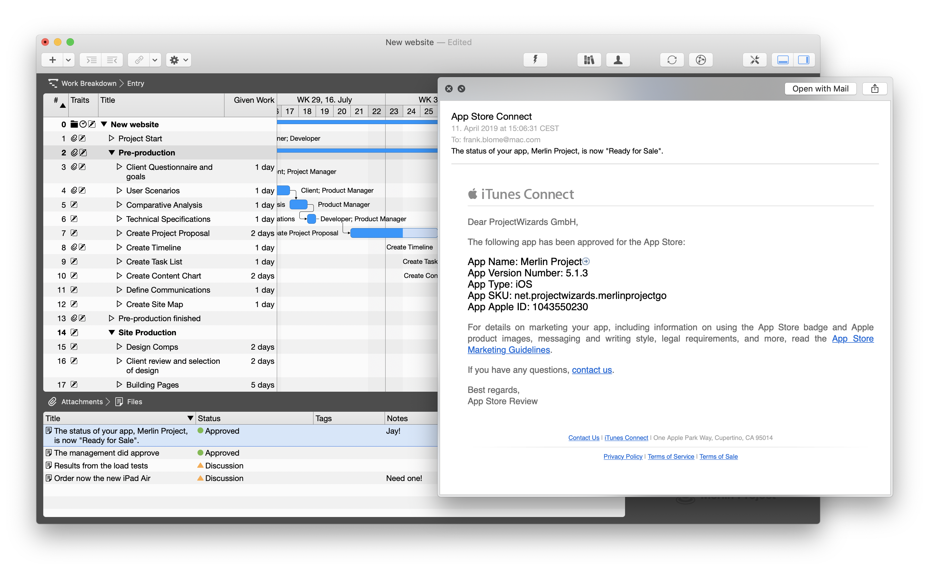 Use the space bar to preview an email in Merlin Project Use the space bar to preview an email in Merlin Project