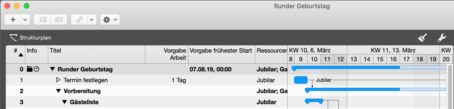 Merlin Project Express Strukturplan