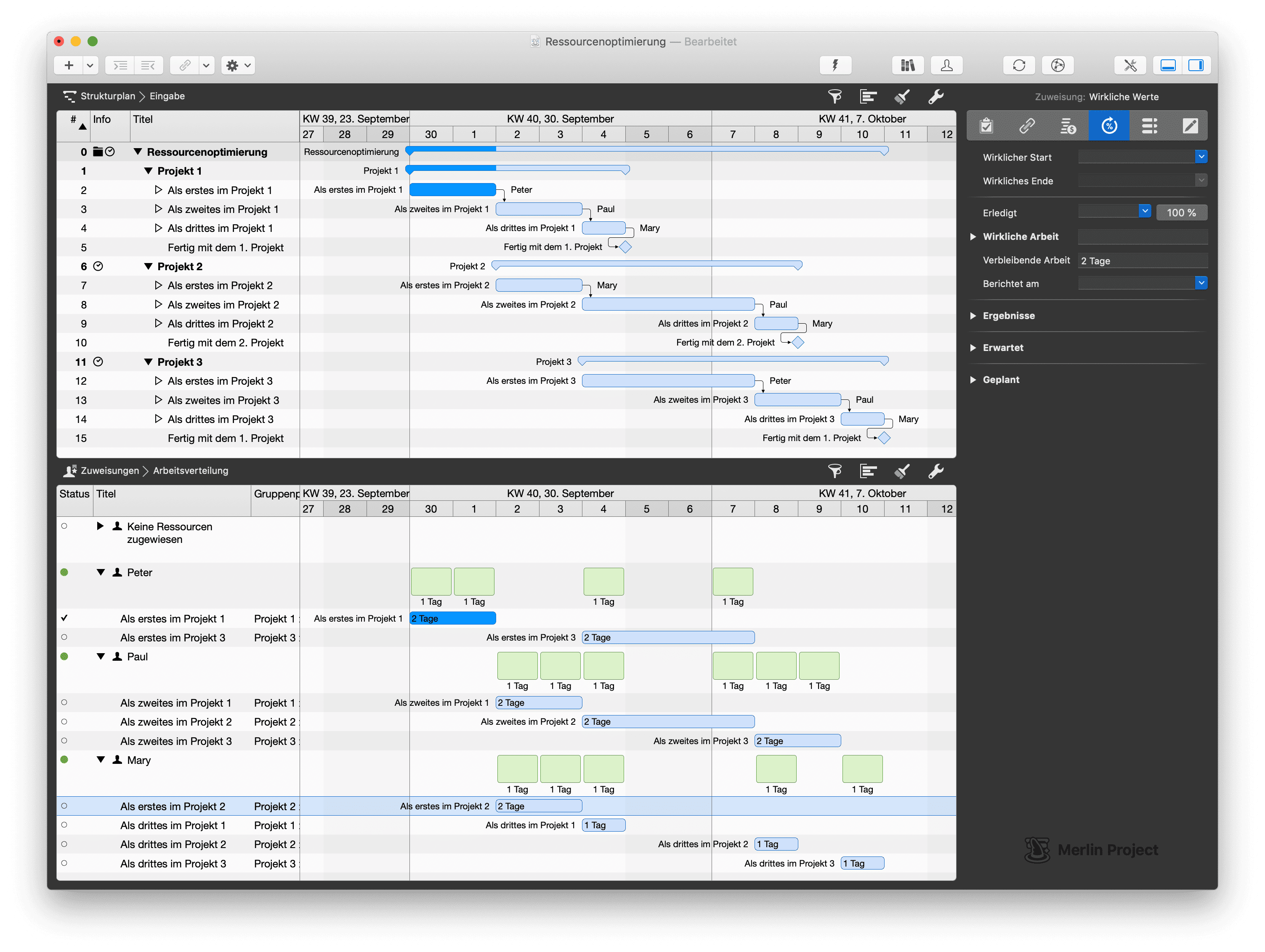 Mit Drag & Drop ist schnell umgeplant