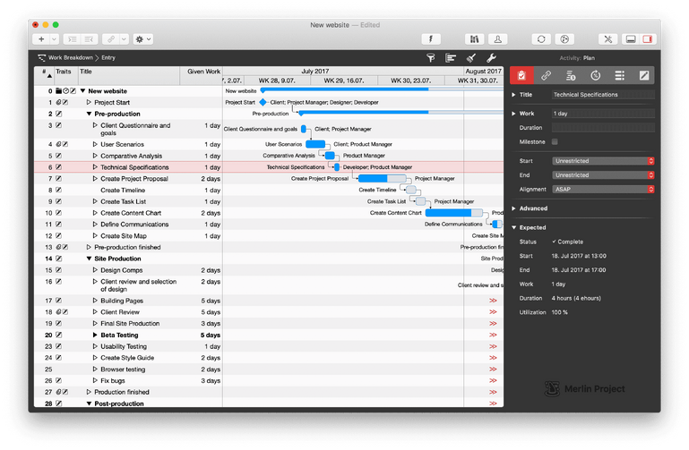 Merlin Project 6 mit roter Akzentfarbe