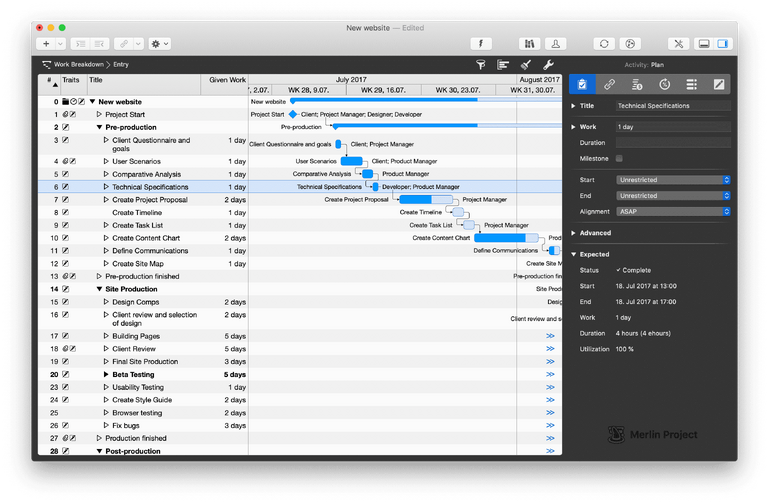 Merlin Project 6 im hellen Modus