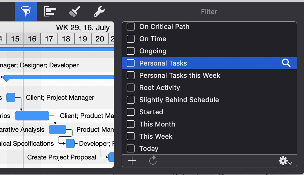 Filters in Merlin Project Filters in Merlin Project
