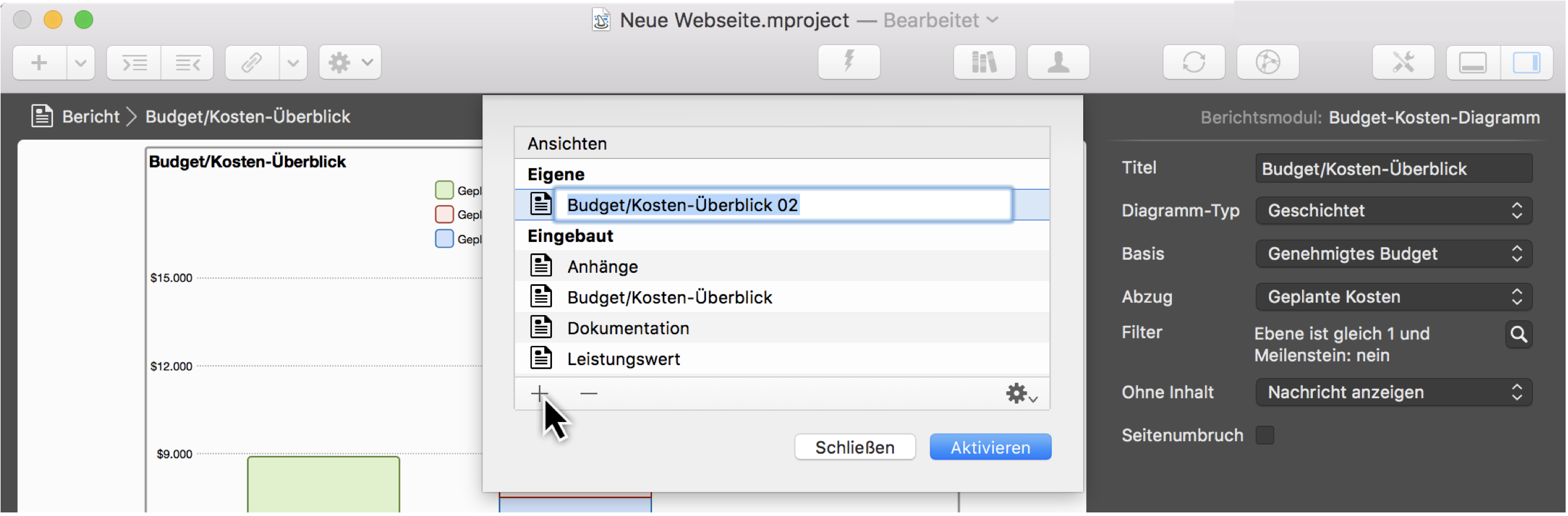 Berichte in Merlin Project Berichte in Merlin Project