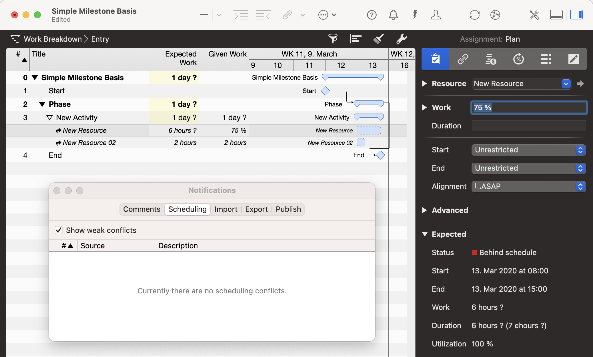 Understanding and Resolving Scheduling Conflict - Expected Work Exceeds Given Value Understanding and Resolving Scheduling Conflict - Expected Work Exceeds Given Value